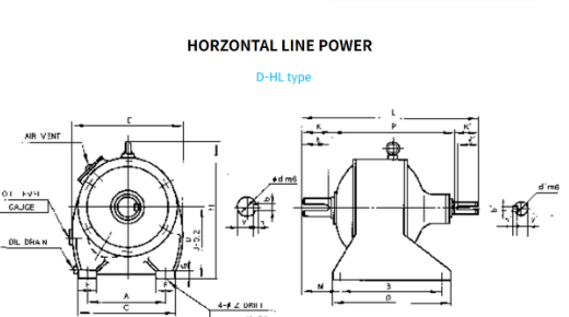 HORZONTAL LINE POWER 도면